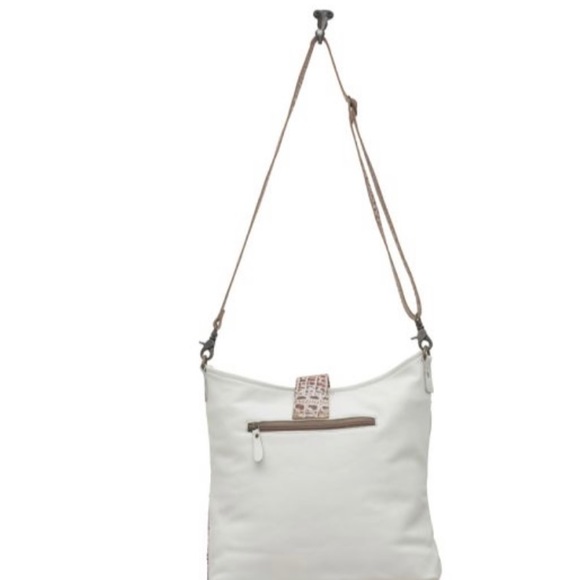 Myra Smokey Leather Cowhide shoulder Bag - Picture 5 of 10